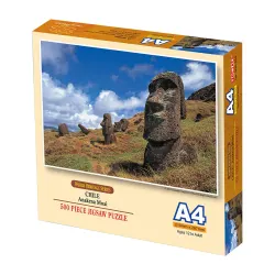 Anakena Moai, Chile Mini Puzzle Travel