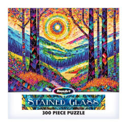 Stained Glass - The Sun Shines On Dreamland Landscape