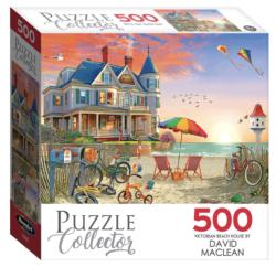 Puzzle Collector 500 - Victorian Beach House - Scratch and Dent Beach & Ocean Jigsaw Puzzle