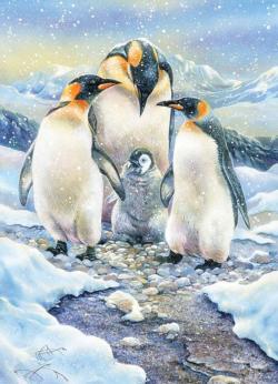 Penguin Family - Scratch and Dent Birds Jigsaw Puzzle