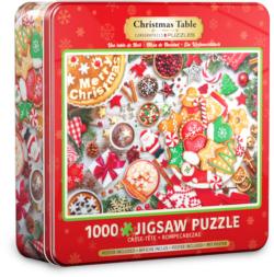 Christmas Table Tin Christmas Jigsaw Puzzle