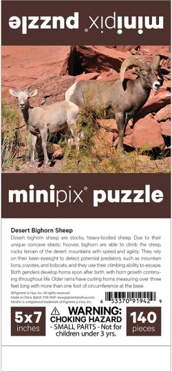 Desert Bighorn Sheep MiniPix® Puzzle Animals