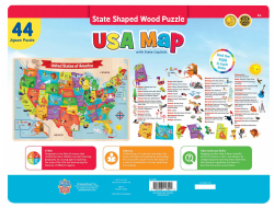 USA Wood Map Educational