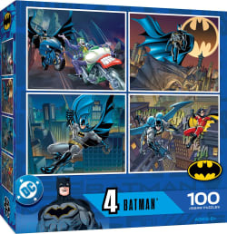 Batman - 4 Pack 100 Piece Puzzles Superheroes