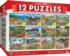 12-Pack - Alan Giana Folk Art Bundle Americana Jigsaw Puzzle