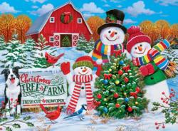 4 Pack - Season's Greetings 500 Piece Puzzles Christmas Jigsaw Puzzle