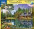 Cabin by the Lake Cabin & Cottage Jigsaw Puzzle By Vermont Christmas Company