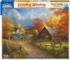 Fall at the Covered Bridge Landscape Jigsaw Puzzle By SunsOut