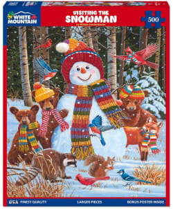 Visiting The Snowman Christmas