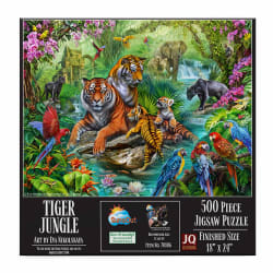 Tiger Jungle - 500 Piece Jigsaw Puzzle by SunsOut | Puzzle