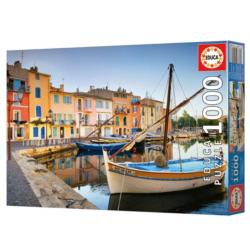 Harbour In Martigues, Provence Boat Jigsaw Puzzle