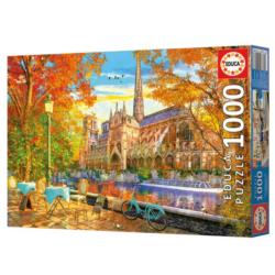 Notre Dame In Autumn Travel Jigsaw Puzzle