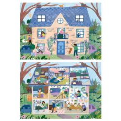 House 2 X 100 Pc Around the House Jigsaw Puzzle