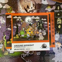 Around Midnight Halloween Jigsaw Puzzle