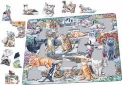 Holiday Cats Collage Impossible Puzzle By Eurographics