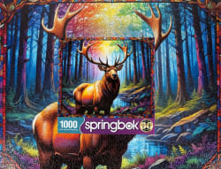 Stained Glass Elk Animals