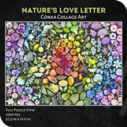 Nature's Love Letter by Conka Collage Butterflies and Insects Jigsaw Puzzle