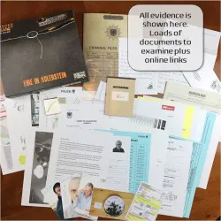 Murder Mystery Party Case Files: Fire in Adlerstein