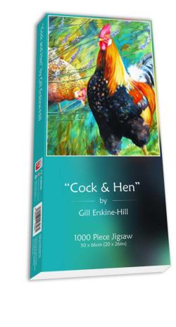 Cock & Hen - Scratch and Dent Farm Animal Jigsaw Puzzle