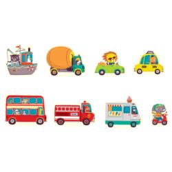 Around the Town Puzzle Play Set - Scratch and Dent Vehicles Jigsaw Puzzle