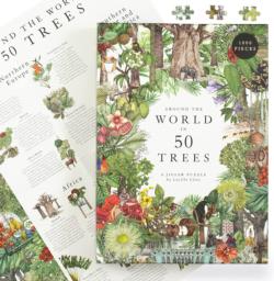 Around the World in 50 Trees Travel Jigsaw Puzzle