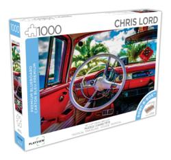 Tropical Traveling Car Jigsaw Puzzle