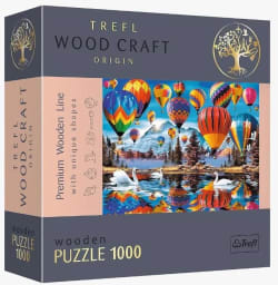 Colorful Balloons Wooden Puzzle Hot Air Balloon