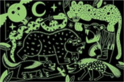 Land Predators Glow in the Dark Puzzle - Scratch and Dent Forest Animal