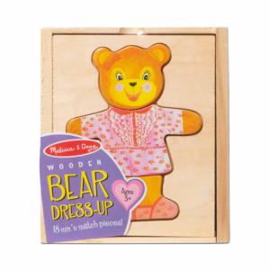 Wooden Bear Dress-Up Puzzle - 18 Pieces By Melissa and Doug