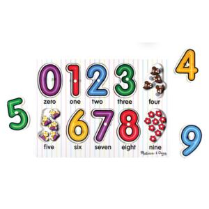 See-Inside Numbers Peg Alphabet/Numbers Children's Puzzles By Melissa and Doug