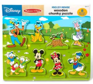 Mickey Mouse Children's Cartoon Chunky / Peg Puzzle By Melissa and Doug