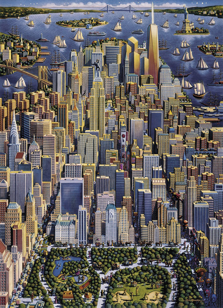 New York New York Jigsaw Puzzle By Dowdle Folk Art