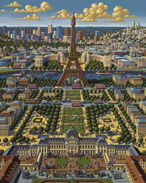 Paris Eiffel Tower Jigsaw Puzzle By Dowdle Folk Art