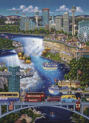 Niagara Falls Waterfalls Jigsaw Puzzle By Dowdle Folk Art