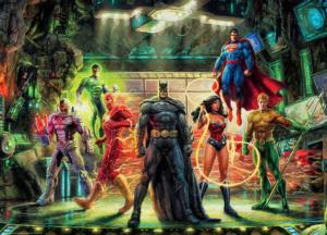 The Justice League Superheroes Jigsaw Puzzle By Ceaco