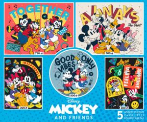 Disney Magic Mickey - 5 In 1 Collage Jigsaw Puzzle By Ceaco
