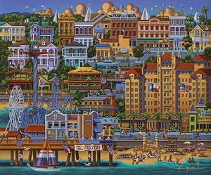 Galveston, Texas Americana Jigsaw Puzzle By Dowdle Folk Art