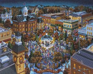 Groundhog Day Folk Art Jigsaw Puzzle By Dowdle Folk Art