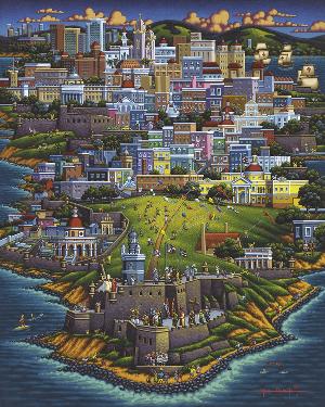 Puerto Rico Seascape / Coastal Living Jigsaw Puzzle By Dowdle Folk Art