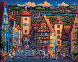 Rothenburg ob der Tauber Germany Jigsaw Puzzle By Dowdle Folk Art