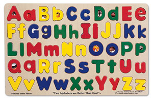 Upper & Lowercase Alphabet Alphabet & Numbers Children's Puzzles By Melissa and Doug