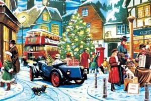 World's Smallest Jigsaw Puzzle -Christmas Streets Christmas Jigsaw Puzzle By TDC Games