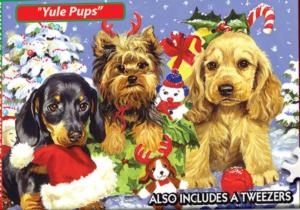 World's Smallest Jigsaw Puzzle -Yule Pups