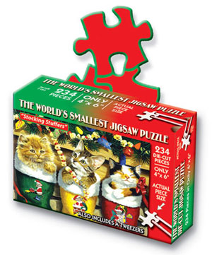 World's Smallest Puzzles Christmas - Stocking Stuffers Mini Puzzle Christmas Miniature Puzzle By TDC Games