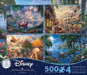 Thomas Kinkaid Disney Assortment 4 in 1 Multipack Puzzle Set