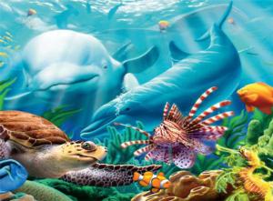 Seavillians (Undersea) Dolphin Children's Puzzles By Ceaco