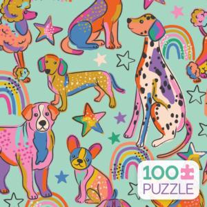 Rainbow Dogs Dogs Children's Puzzles By Ceaco