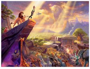 Thomas Kinkade Disney - The Lion King Disney Jigsaw Puzzle By Ceaco