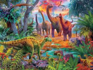 Dinosaur Jungle Dinosaurs Jigsaw Puzzle By Ceaco