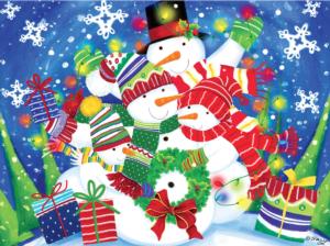 Snowman Family Christmas Jigsaw Puzzle By Ceaco